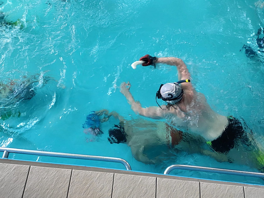 Hokej pod wodą Walenie Siemianowice Śląskie Trening 18 III 2023